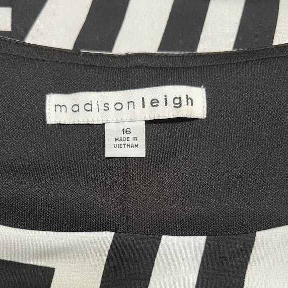 Madison Leigh (Madisonleigh) Striped Dress With Lining (Sz 16) - Picture 9 of 13